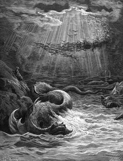 Paradise Lost: Creation of the Fish and Birds by Gustave Dore